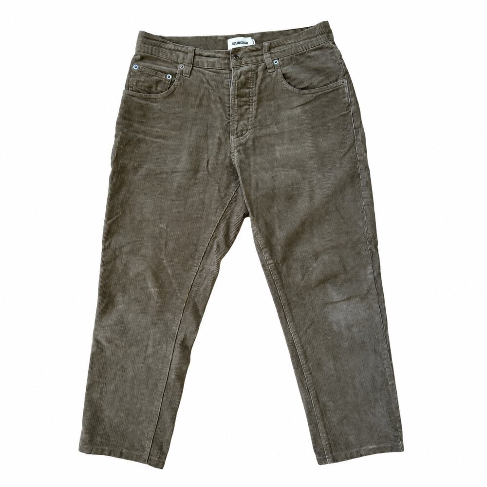 Taylor Stitch Corduroy Democratic Pants Green Men’s 29x32 Organic Cotton